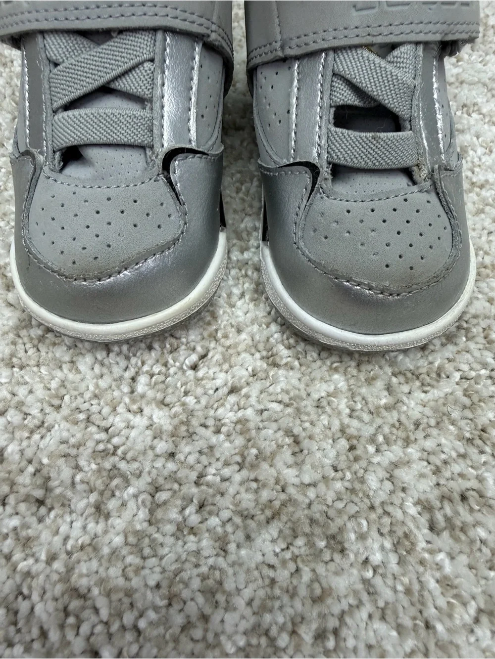 Nike Air Jordan Flight 45 Baby Toddler Gray Silver Black 364759-030 Size 3C